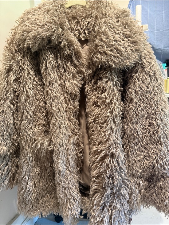Nap Jackets & Blazers - Women's Taupe Faux Fur Shag Coat